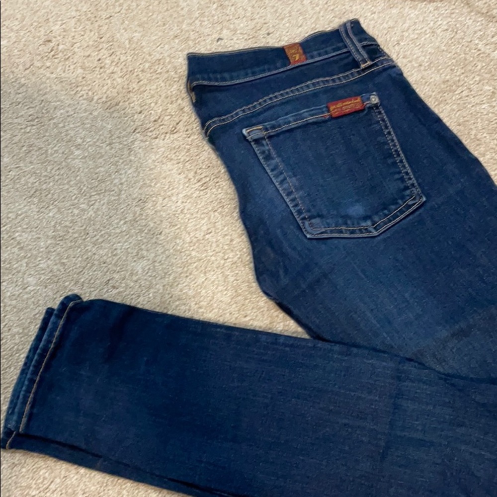 7 For All Mankind Size 24 Skinny Jeans